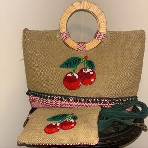 America & Beyond CHERRY tote